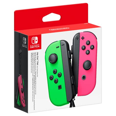 green and pink nintendo switch.